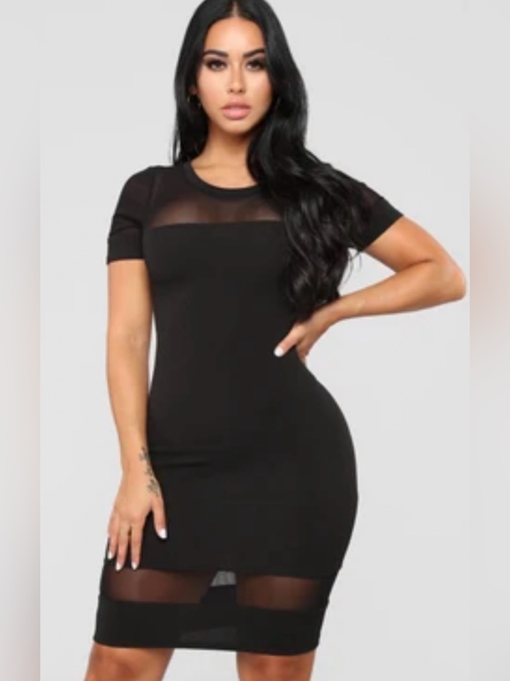 Fashion Nova The thought of you dress - Black